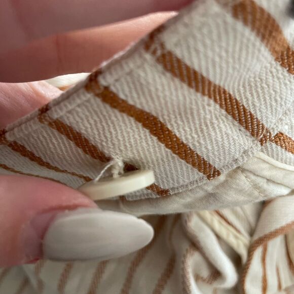 Anthropologie Kellie Striped Flare Leg Pants Size 27 - Picture 6 of 8